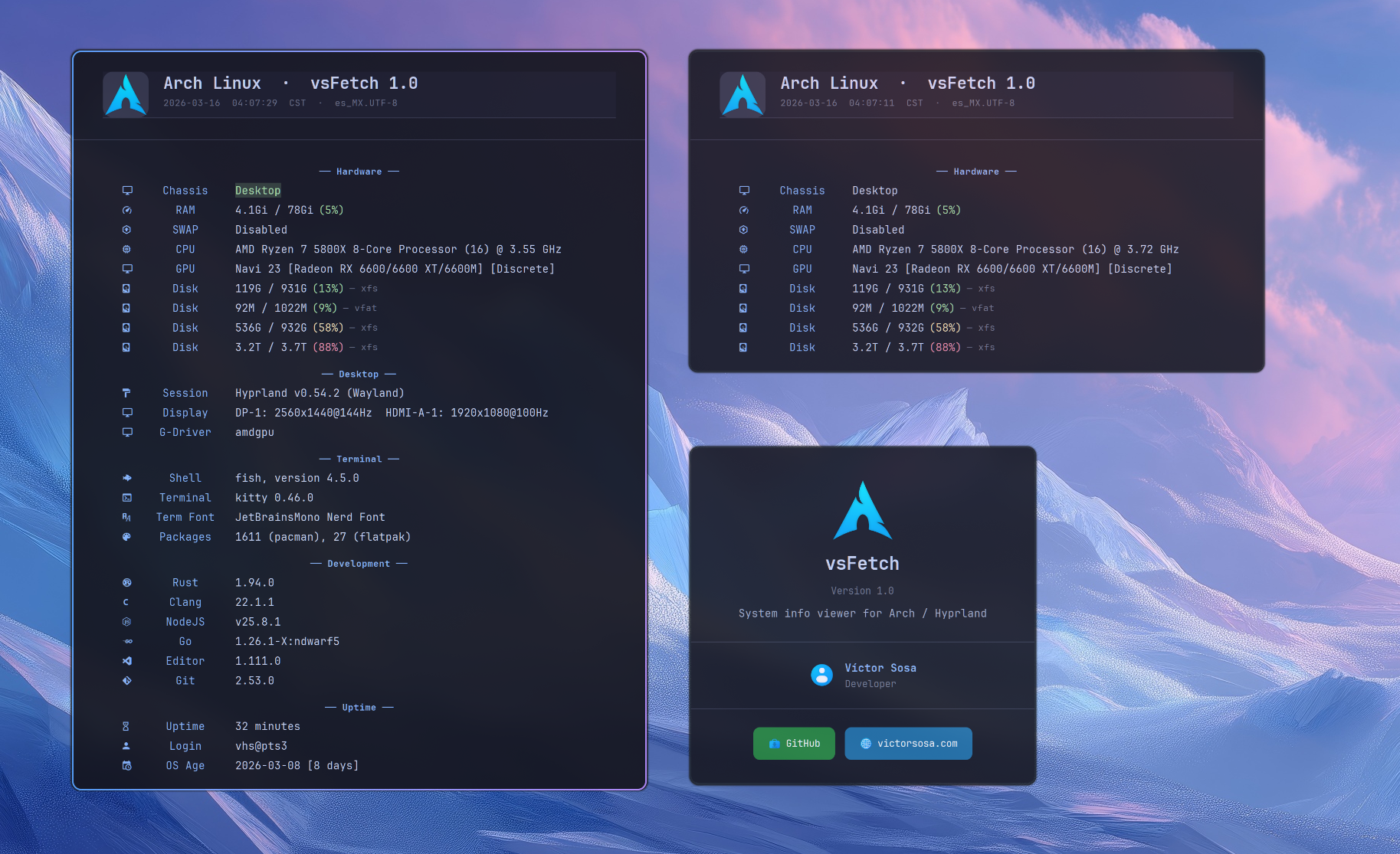 vsFetch: un "About This Computer" para Linux